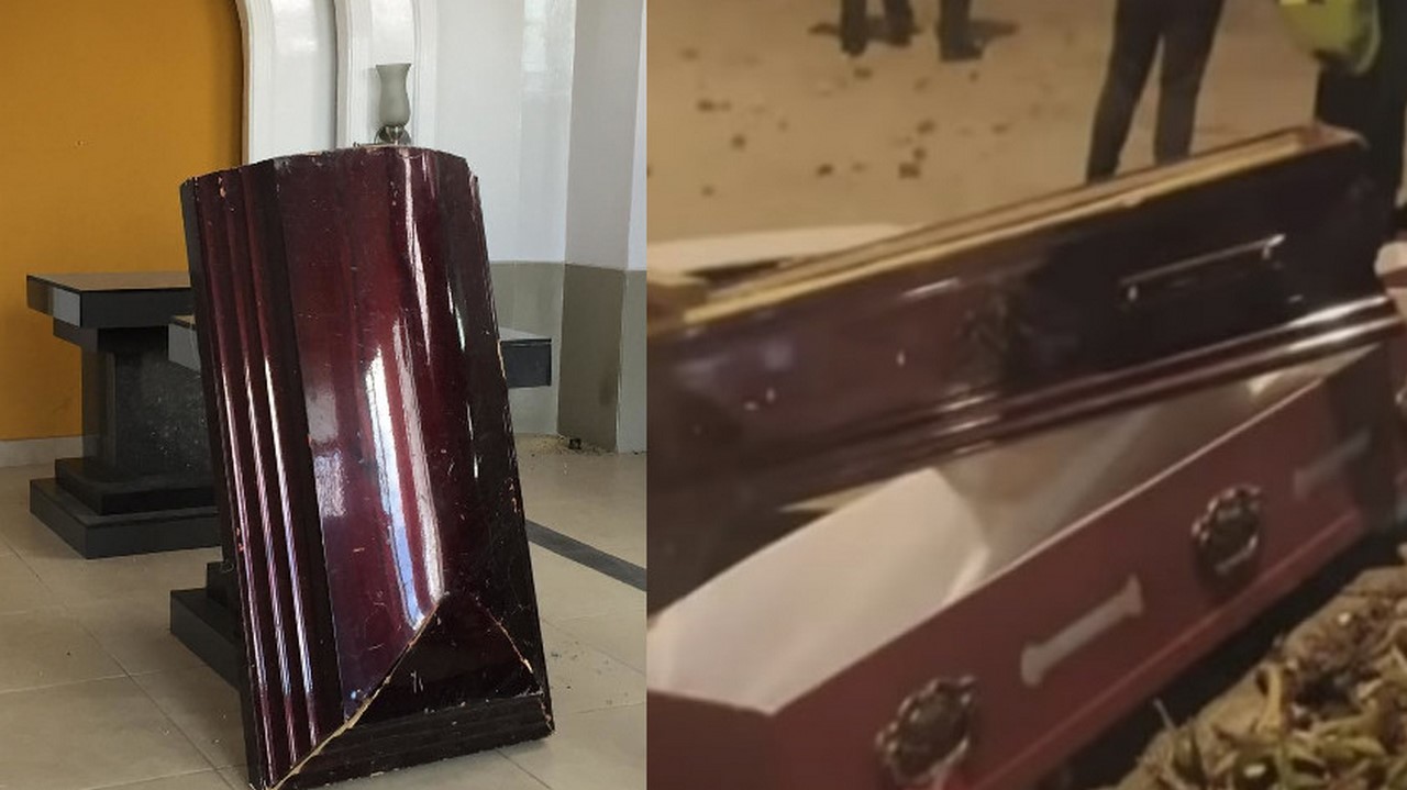 Vándalos saquearon una funeraria en Bogotá