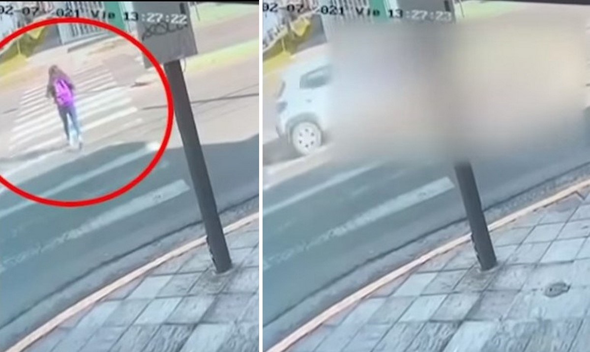 Trágico momento en que atropellan a una estudiante 1 atropellada menor colegio
