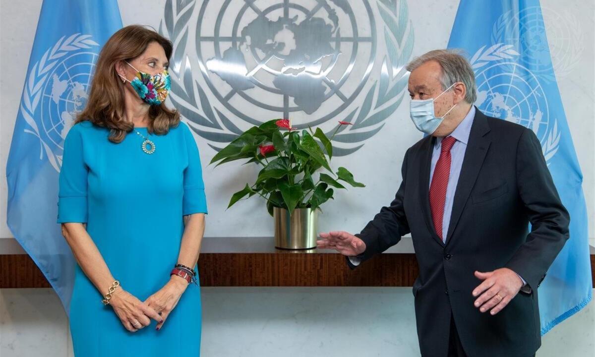 La canciller colombiana discute en la ONU la paz, vacunaciones y economía 1 canciller onu