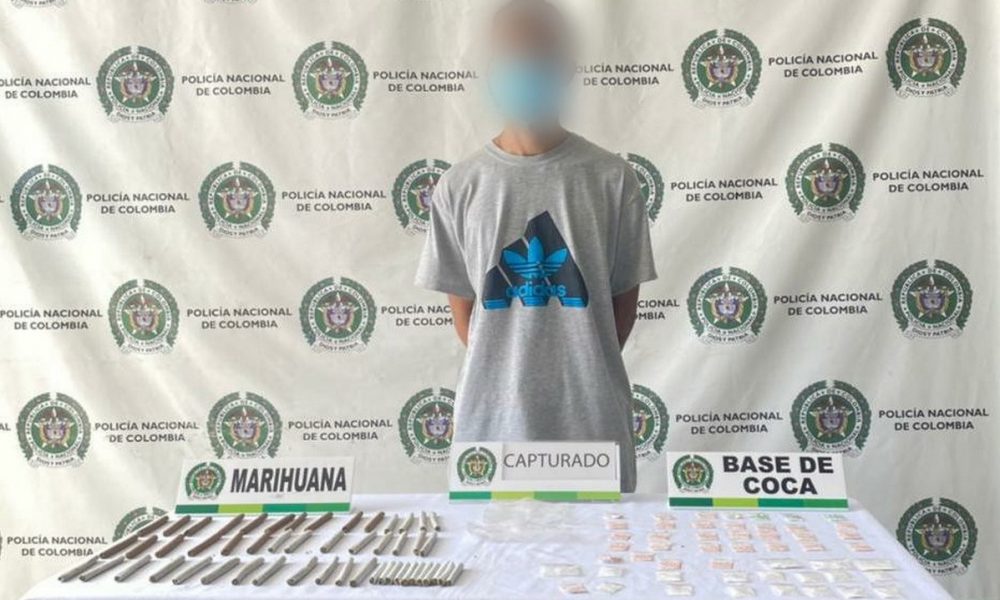 Capturado en la Loma de los Zuleta con estupefacientes