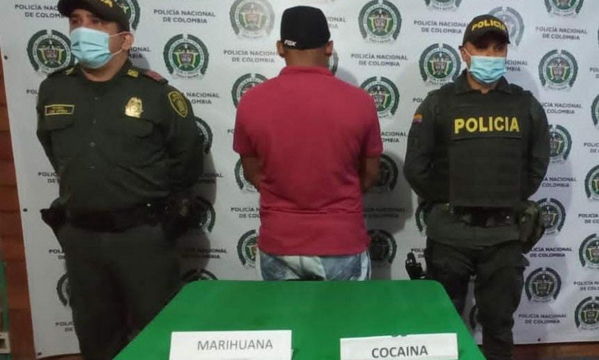 Lo 'agarraron' con marihuana y cocaína en Salgar Lo 'agarraron' con marihuana y cocaína en Salgar