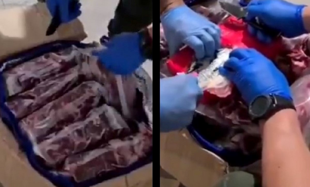 Encontraron coca y marihuana en carne empacada al vacío Encontraron coca y marihuana en carne empacada al vacío