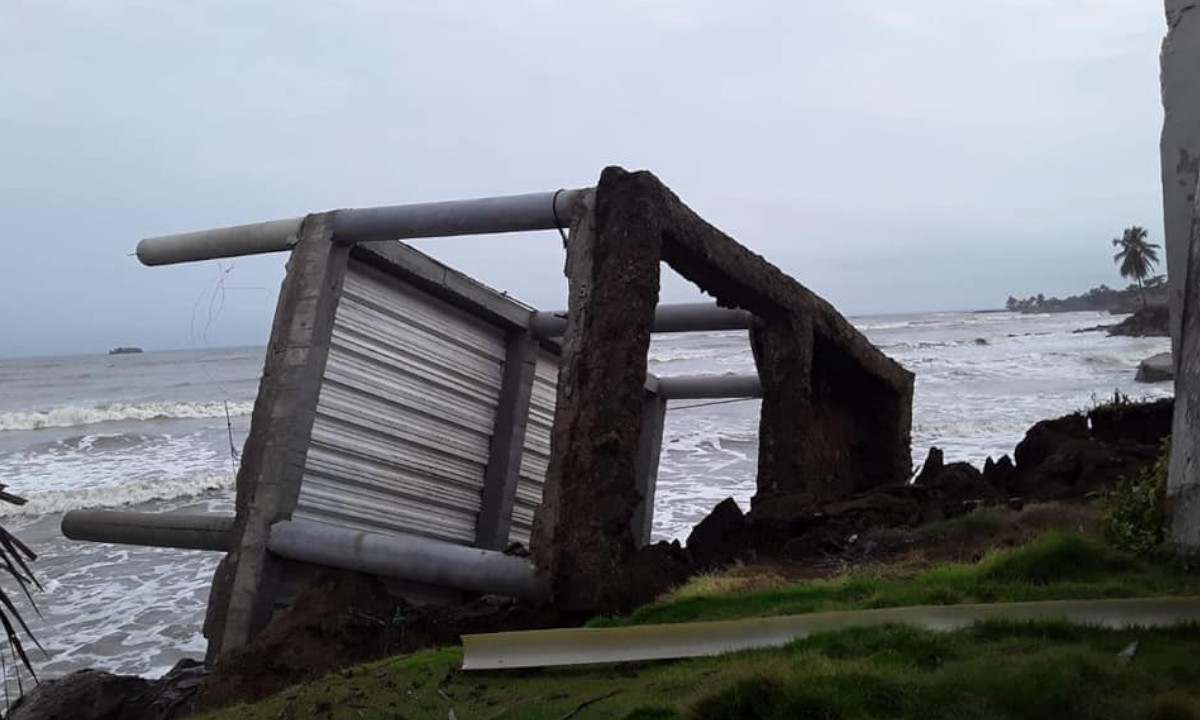 ¡Lamentable! Una vivienda destruida por erosión marina en Arboletes, Antioquia ¡Lamentable! Una vivienda destruida por erosión marina en Arboletes, Antioquia