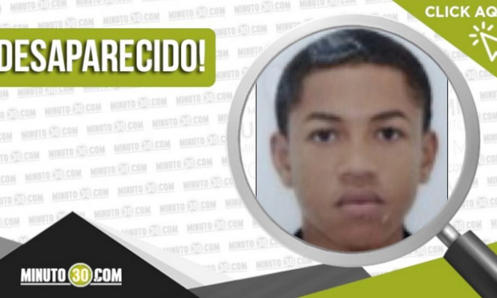 Edison Estiven Córdoba Mosquera está desaparecido