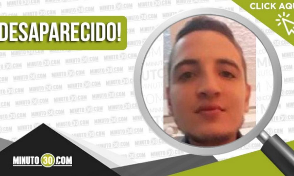 Sebastián Montoya Palacio desaparecido