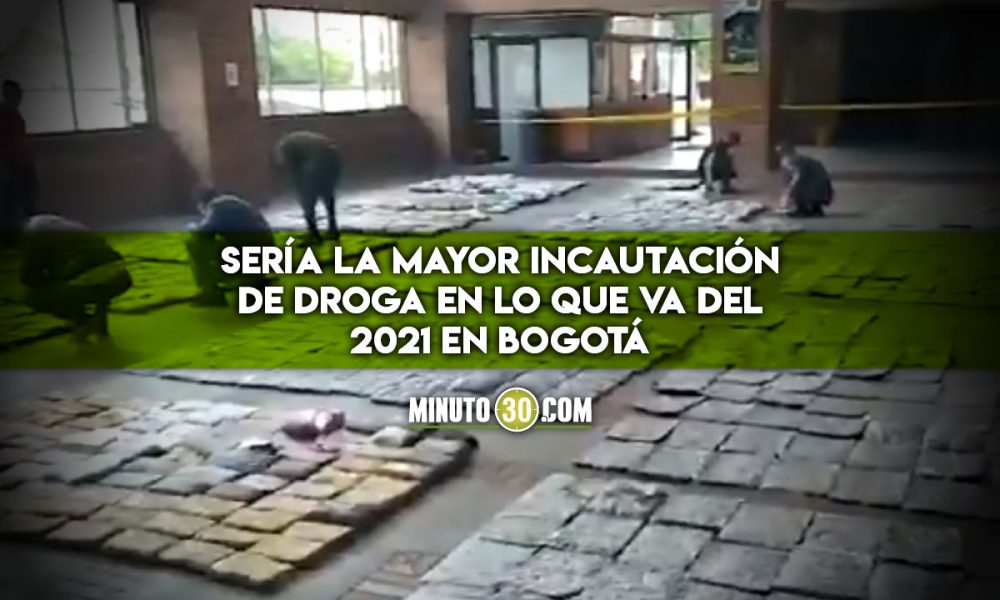 Incautaron más de una tonelada de marihuana en Bogotá