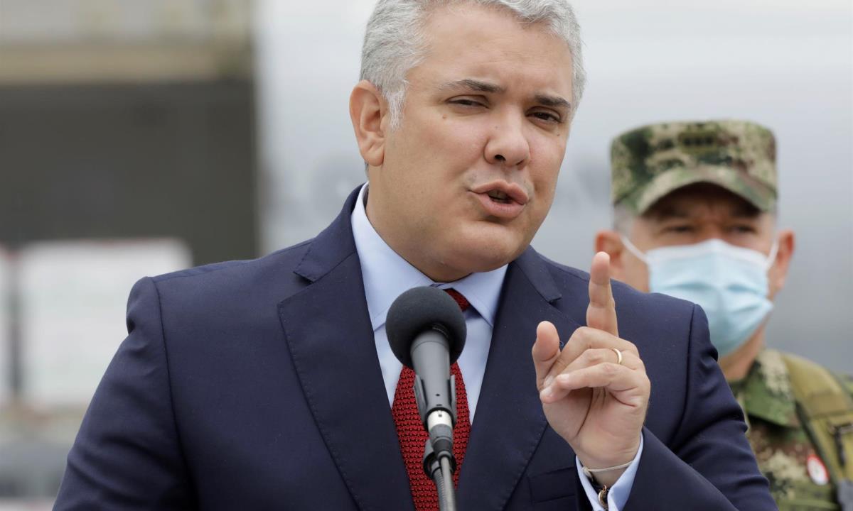 El presidente de Colombia, Iván Duque. EFE/ Carlos Ortega/Archivo