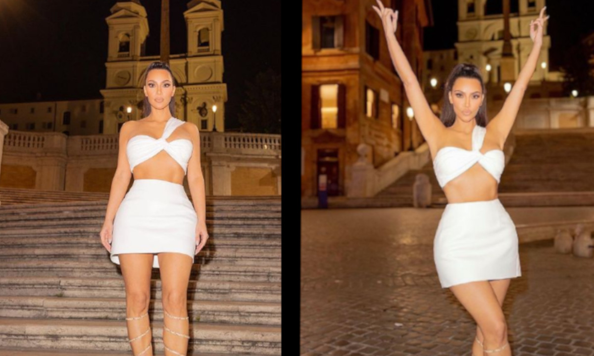 Llueven las criticas por la ropa que usó Kim Kardashian para visitar el Vaticano Llueven las criticas por la ropa que usó Kim Kardashian para visitar el Vaticano