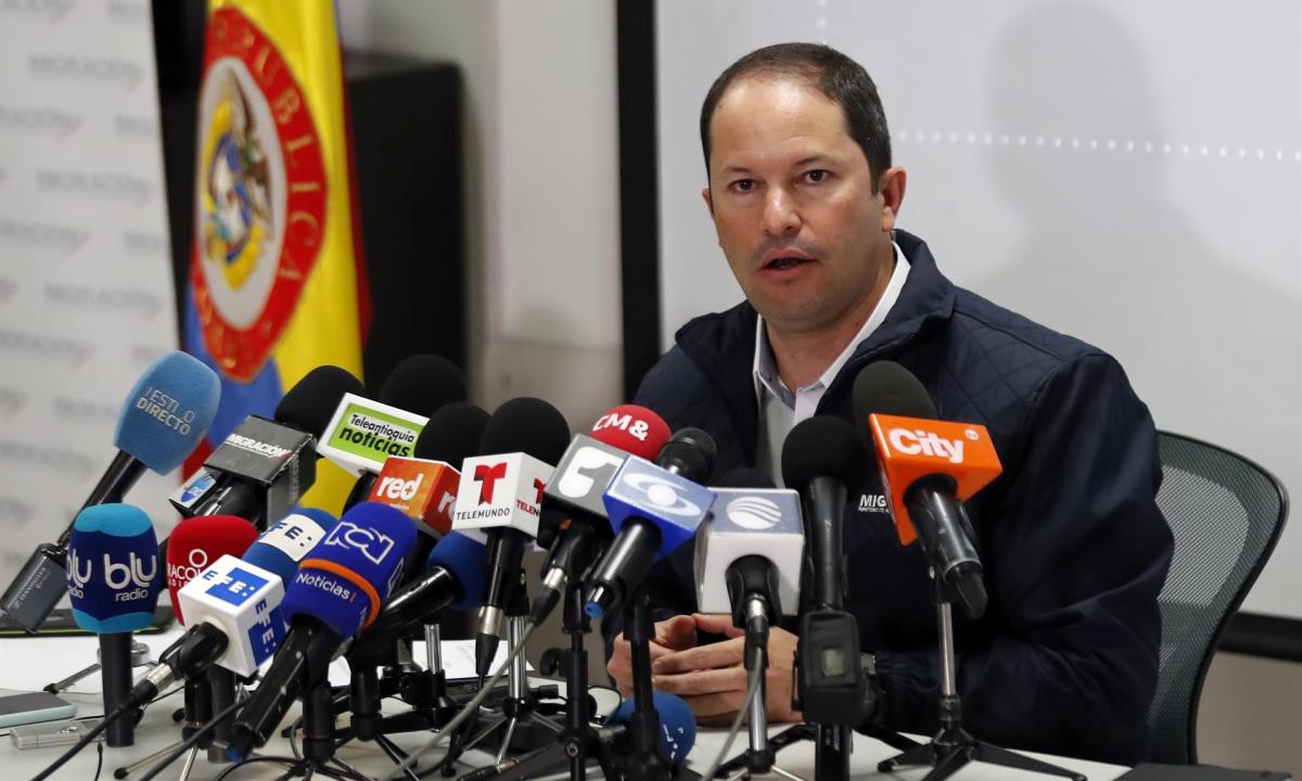 En la imagen, el director general de Migración Colombia, Juan Francisco Espinosa. EFE/Mauricio Dueñas Castañeda/Archivo Colombia
