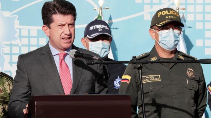 El ministro de Defensa de Colombia Diego Molano. EFE/ Carlos Ortega/Archivo Colombia