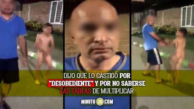 Hombre castigó a su hijastro sacándolo desnudo a la calle Hombre castigó a su hijastro sacándolo desnudo a la calle
