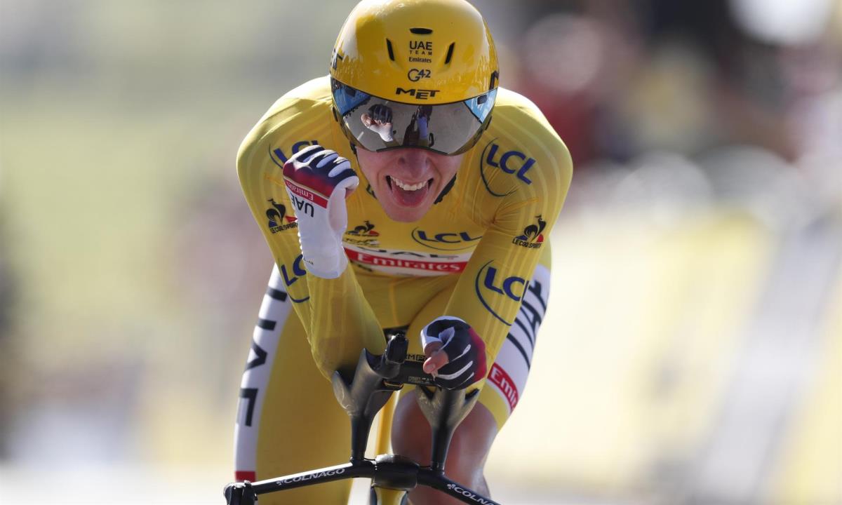 Van Aert se impone en la crono definitiva que encumbra a Pogacar 2 pogacar tres