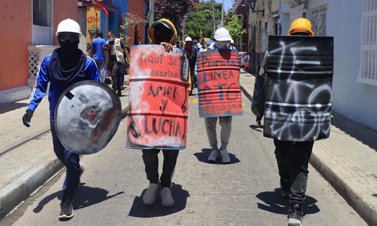 Las protestas marcan un atípico 20 de julio 2 Protestas