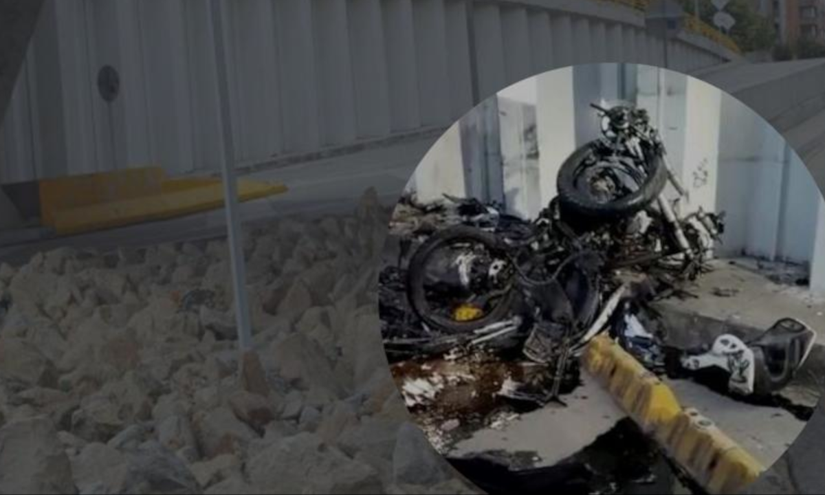 ¡Impresionante! Se cayó un carro de alta gama del puente de la 94 en Bogotá 1 Puente de la 94
