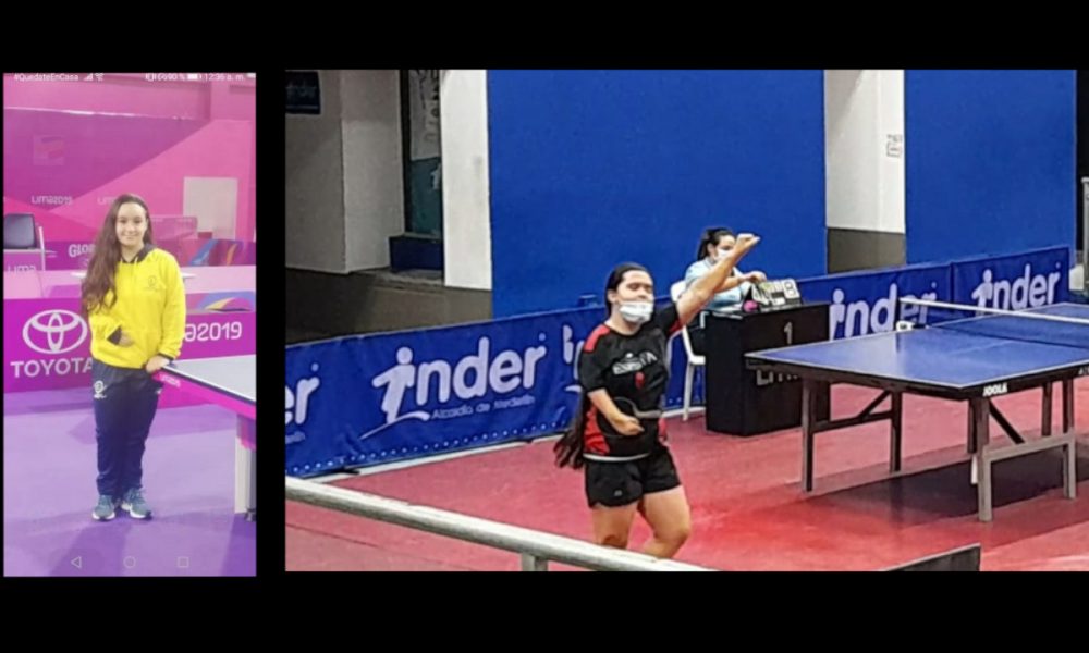 Yessica Alzate es la campeona de Tenis de Mesa categoría convencional Sub-19