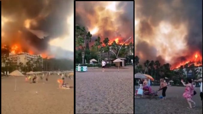 turquia incendios residencias