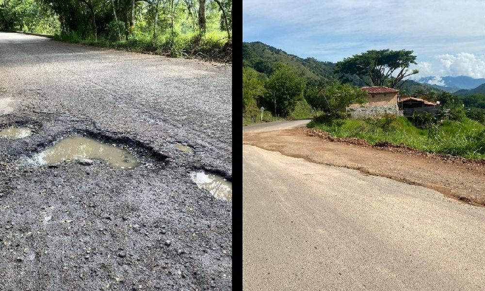 Denuncian mal estado de la vía que va hasta Jardín