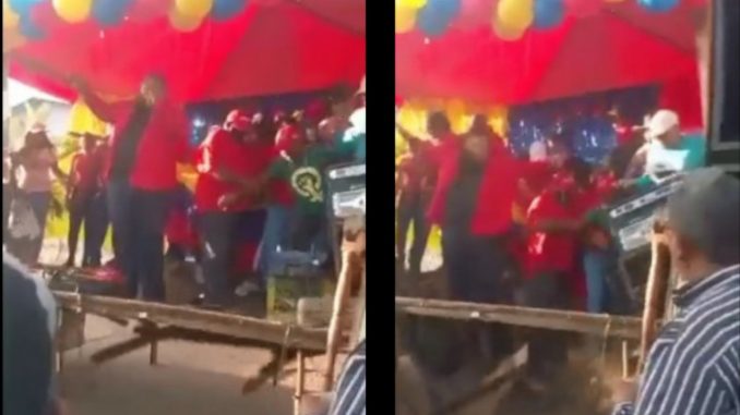 Candidato en Venezuela cayo tarima 2021