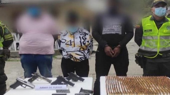 Capturados con 4 armas de fuego 2021