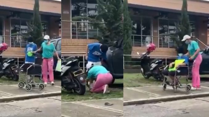 ¡Indignante! La pillaron disfrazando a su supuesta hija para pedir limosna ¡Indignante! La pillaron disfrazando a su supuesta hija para pedir limosna