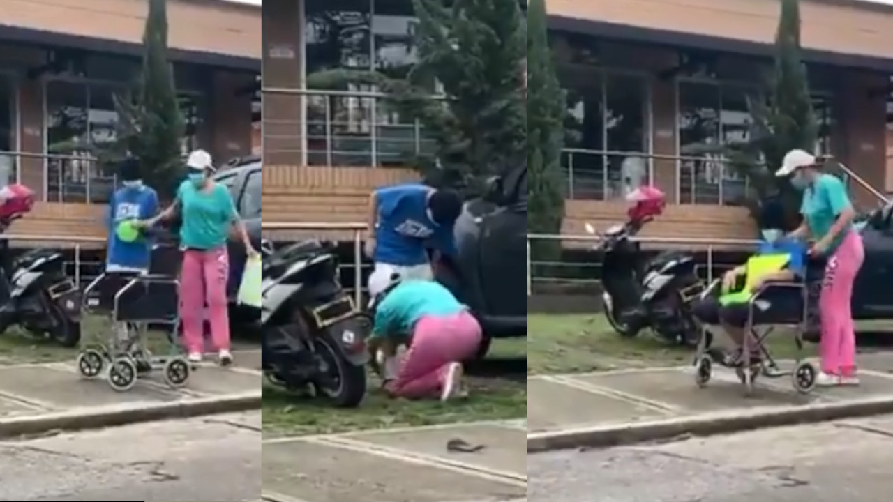 ¡Indignante! La pillaron disfrazando a su supuesta hija para pedir limosna