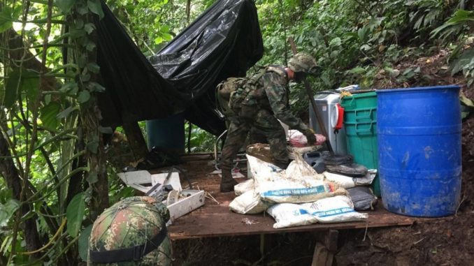 Destruyeron un laboratorio para procesar coca Destruyeron un laboratorio para procesar coca