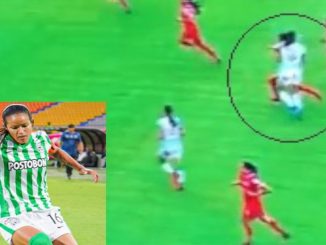 VIDEO: ¡Tremendo Golpe! Jugadora de Nacional le pegó un puño en la cara a futbolista del América de Cali 1 Nacional