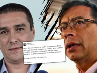 "Petro debería vacunarse contra la 'guevonada'": trino de Matador 1 "Petro debería vacunarse contra la 'guevonada'": trino de Matador