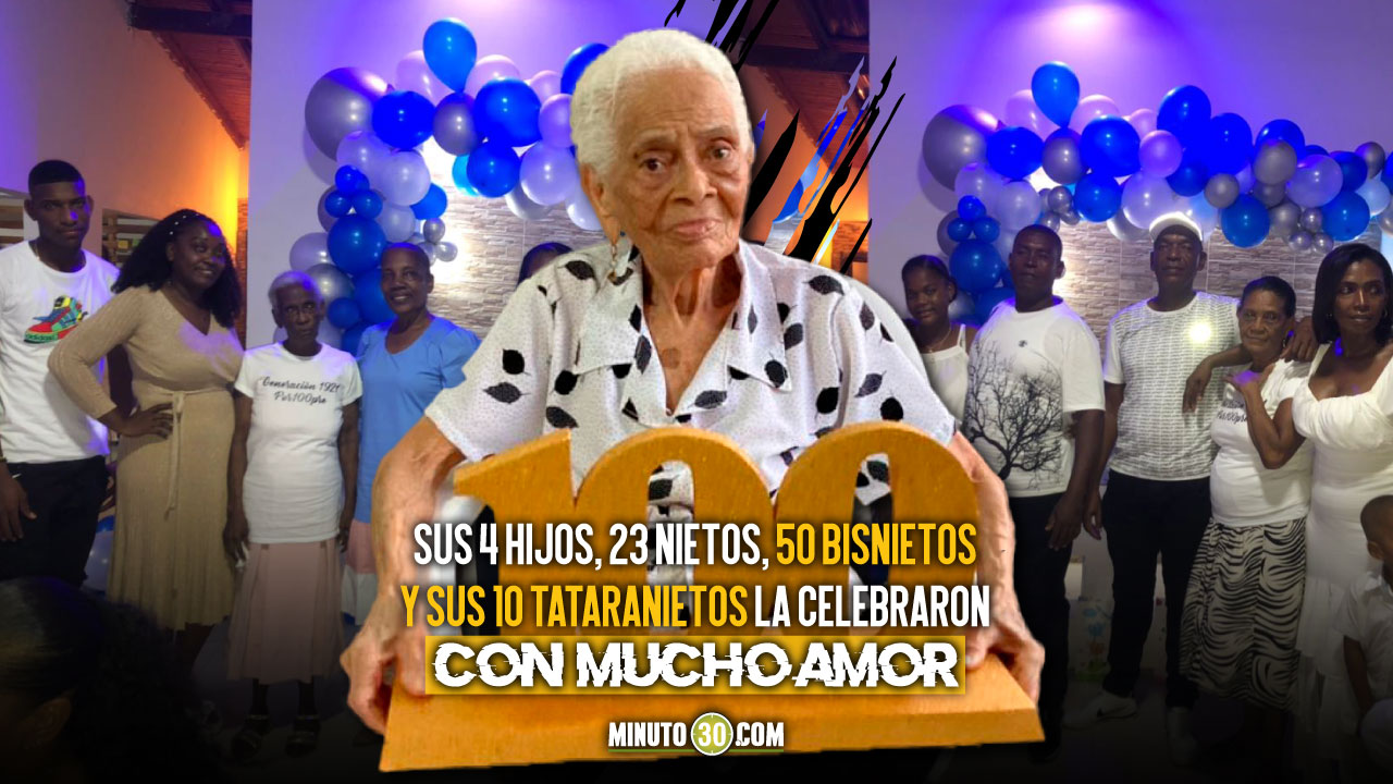 [Video] ¡Qué ternura de abuelita! Cumplió 100 años y pidió 50 mil pesos de regalo