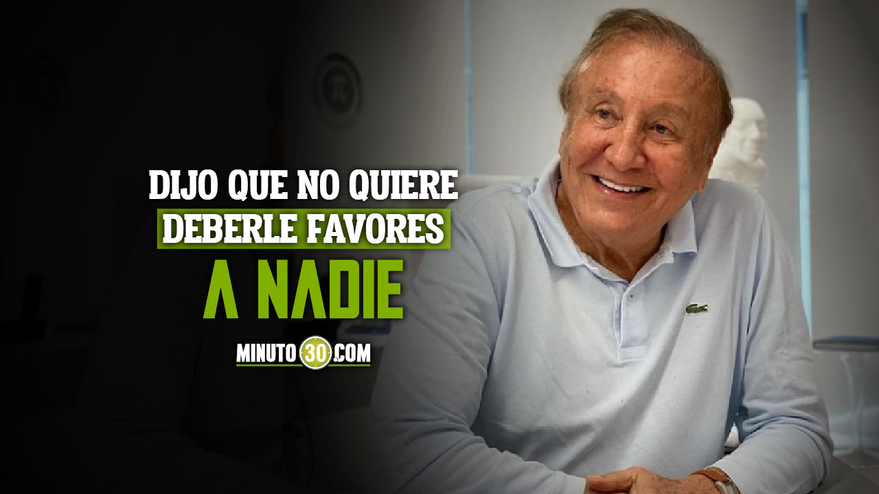 Rodolfo Hernández quiere llegar a la Presidencia sin compromisos y con recursos propios