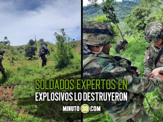 Soldados encontraron instalado un artefacto explosivo de alto poder en Turbo 1 Soldados encontraron instalado un artefacto explosivo de alto poder en Turbo