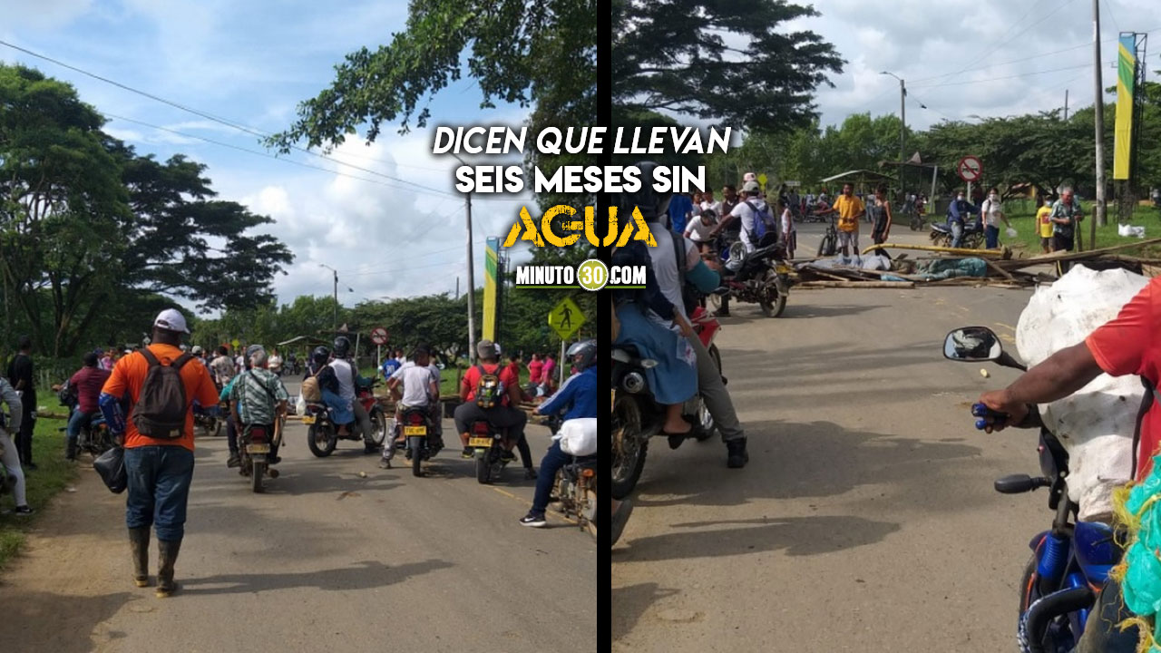 Cerraron la vía Necoclí-Arboletes en protesta por falta de agua
