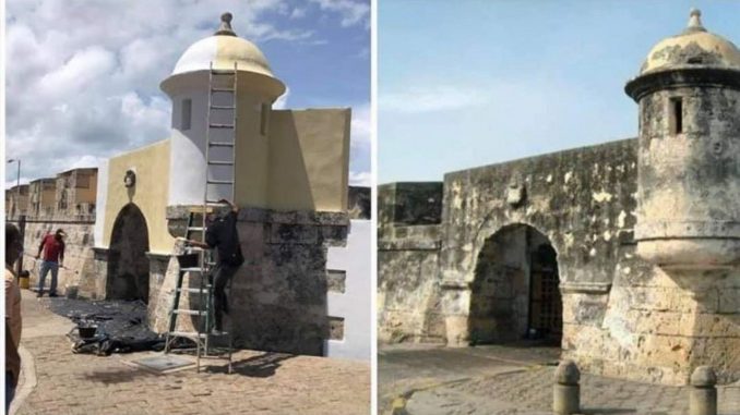 antes y despues murrallas cartagena