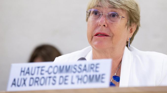 Geneva (Switzerland Schweiz Suisse), 24/08/2021.- UN High Commissioner for EFE/EPA/SALVATORE DI NOLFI Bachelet