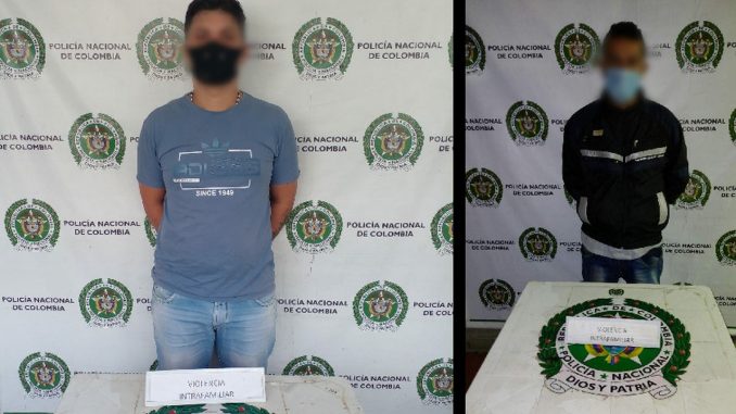 A estos dos los cogieron por violencia intrafamiliar en Medellín A estos dos los cogieron por violencia intrafamiliar en Medellín