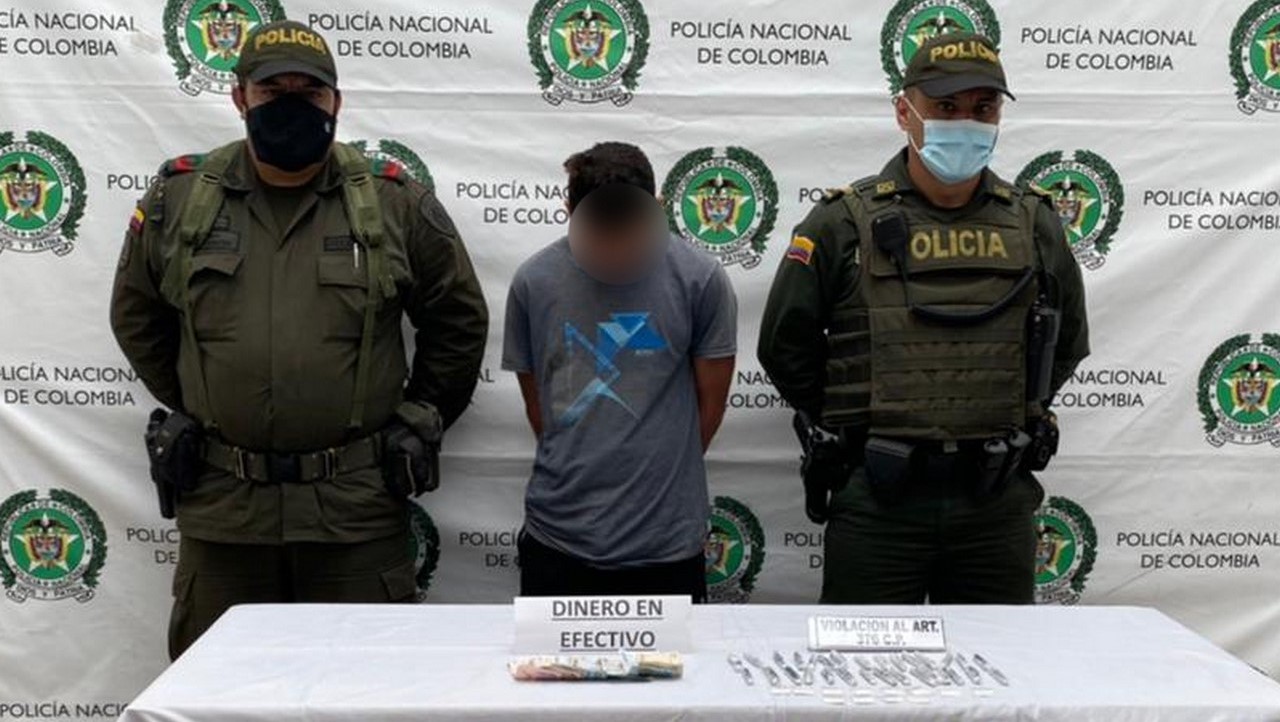 'Agarraron' a presunto expendedor de estupefacientes en La Pintada