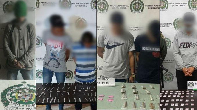Estaban 'llenitos' de droga en barrios de Medellín, pero los cogieron Estaban 'llenitos' de droga en barrios de Medellín, pero los cogieron
