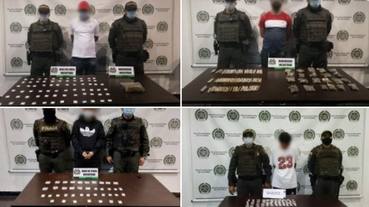 'Agarraron' a estos cuatro en Belén 'cargados' de estupefacientes