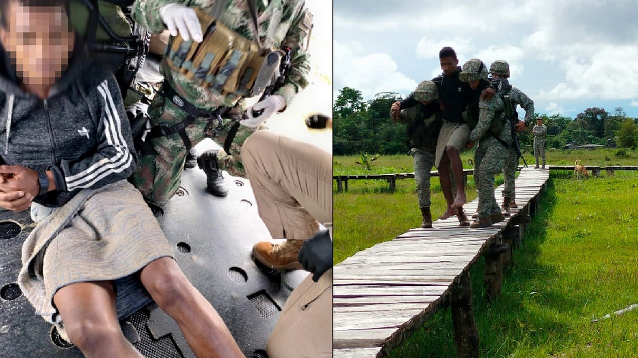 Rescatan a presunto miembro del 'Clan del Golfo' herido