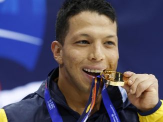 ¡Qué orgullo! Nelson Crispín estrena el medallero de Colombia con un oro y récord mundial 1 crispin oro paralimpicos