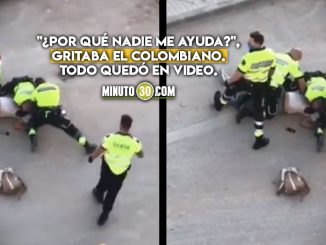 Video: ¿Lo iban a matar como a George Floyd? Vigilantes españoles intentaron asfixiar a colombiano 1 Policías españoles intentaron asfixiar a colombiano