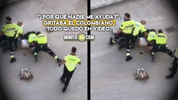 Policías españoles intentaron asfixiar a colombiano Policías españoles intentaron asfixiar a colombiano