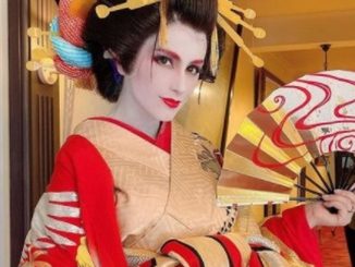 “Total cambio”, Jessica Cediel se vistió de geisha 1 jessica cediel portada geisha