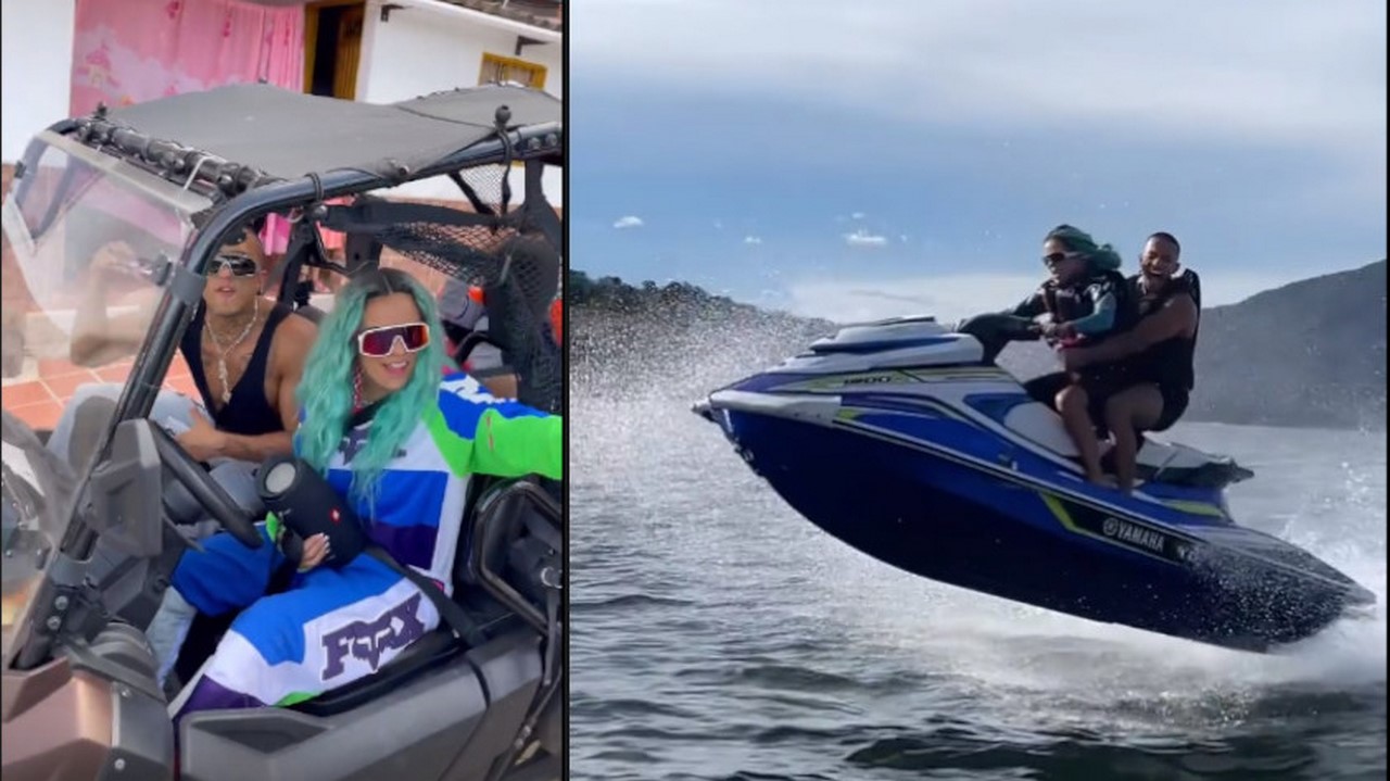 Karol G estuvo por las calles de Guatapé