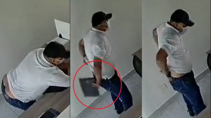 Esta 'rata' en Laureles se llevó un portátil Esta 'rata' en Laureles se llevó un portátil