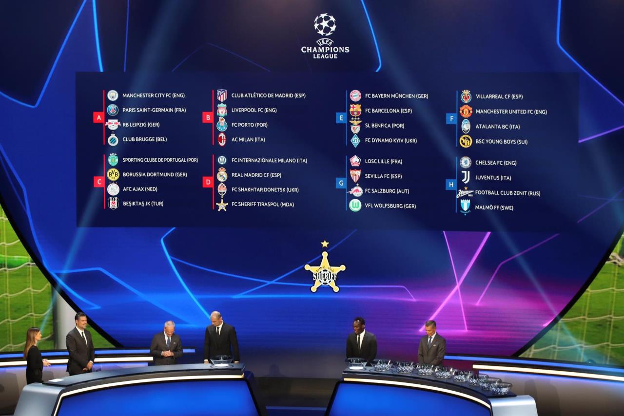 Así quedaron de los grupos de la Liga de Campeones 2021-22 4 liga de campeones 2021 1