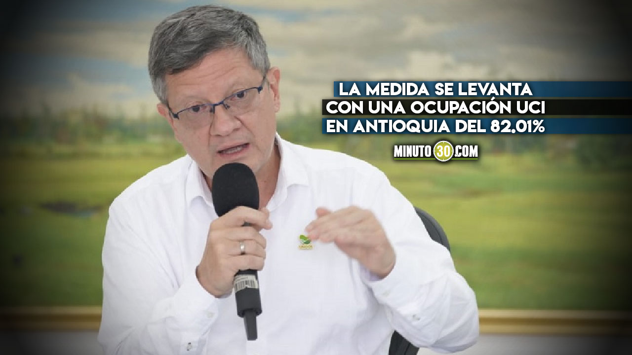 "A partir de mañana se levanta la alerta roja hospitalaria": gobernador (e) de Antioquia