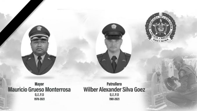 Policías que murieron en atentado en el Occidente antioqueño Policías que murieron en atentado en el Occidente antioqueño