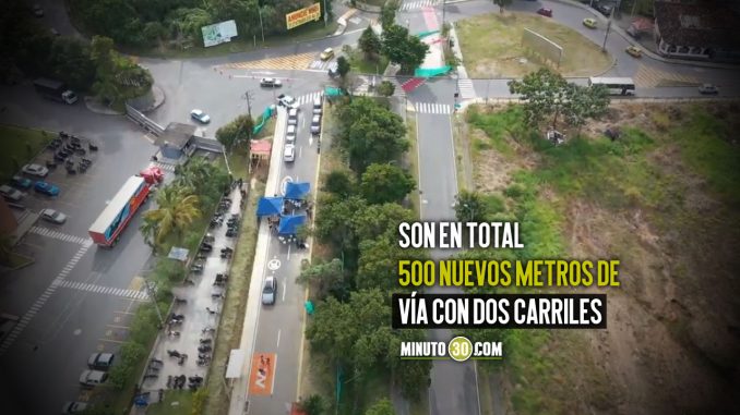Ponen en funcionamiento la ampliación de la calle 77 sur en La Estrella Ponen en funcionamiento la ampliación de la calle 77 sur en La Estrella