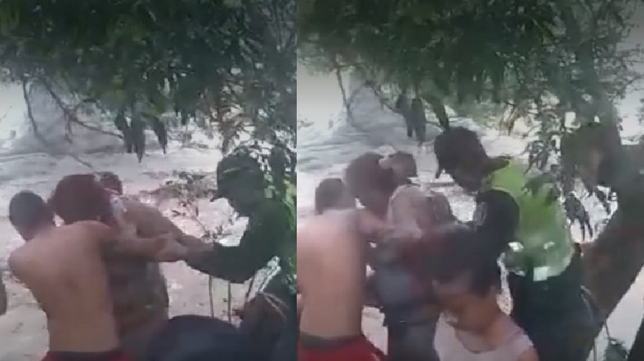 Impactante rescate de dos mujeres atrapadas en río Gaira